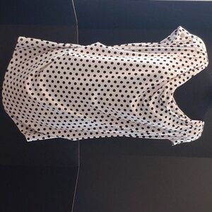 Calvin Klein, XL, Black and White polka dot shirt